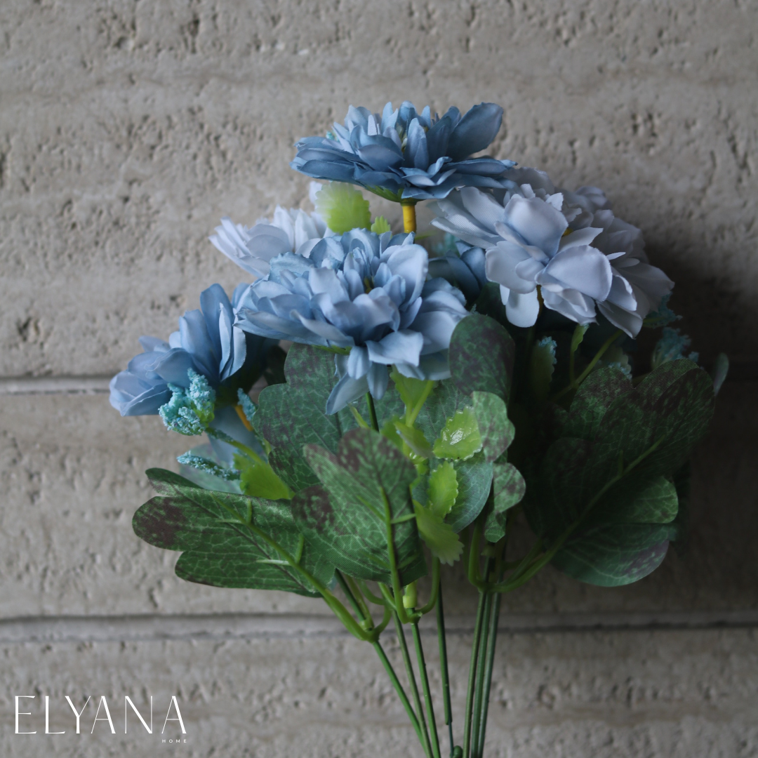 BABY BLUE ARTIFICIAL PEONY FLOWER
