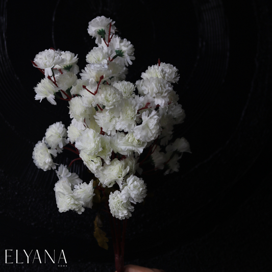 WHITE ARTIFICIAL JAPANESE CHERRY BLOSSOM FLOWER