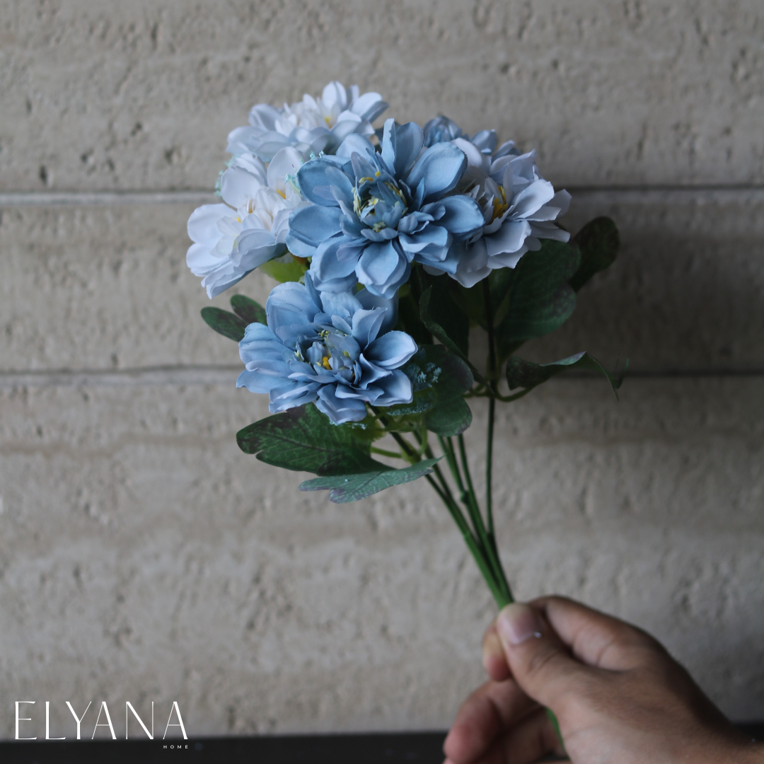 BABY BLUE ARTIFICIAL PEONY FLOWER